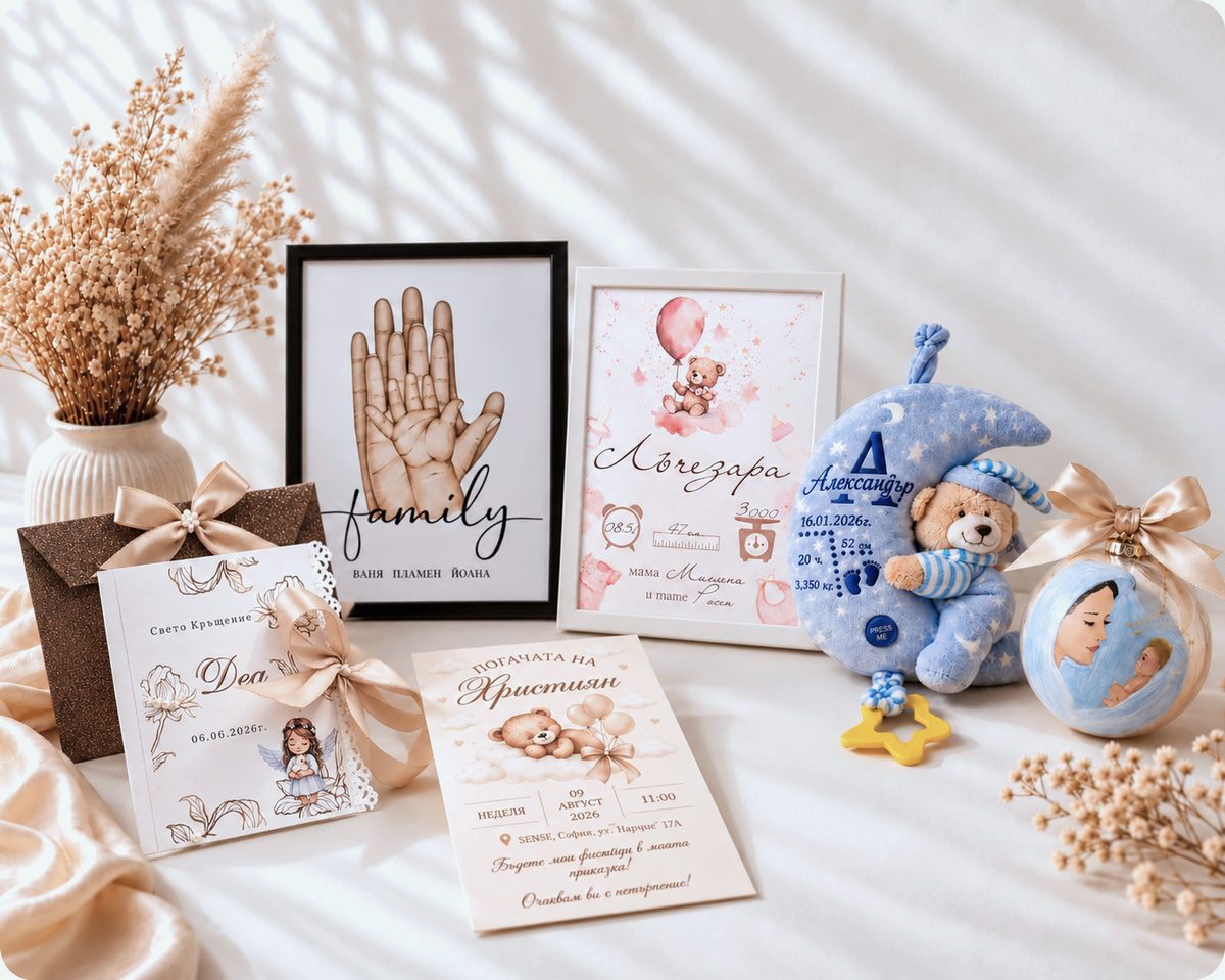 Персонализирани подаръци от Velora Atelier